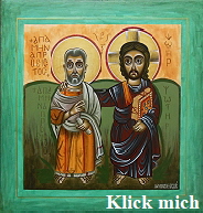 Christus und Menas, Ikone der Freundschaft