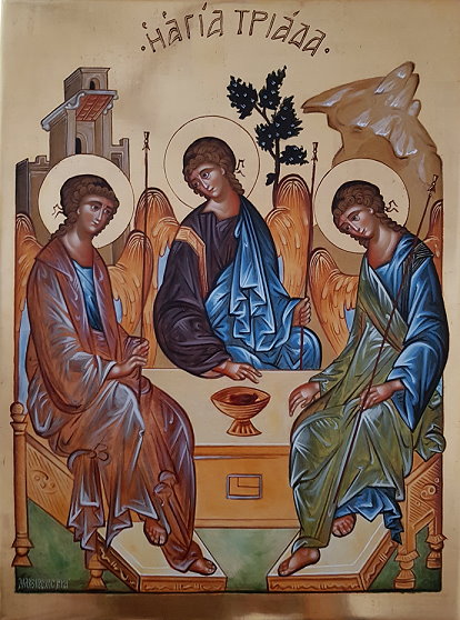 Heilige Dreifaltigkeit Rublev, Abschrift von Kirsten Voß