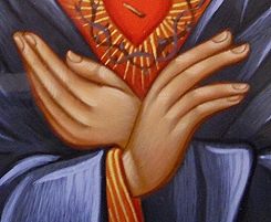 Christushand westlich bewahrend Christushand westlich bewahrend